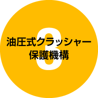 油圧式クラッシャー保護機構